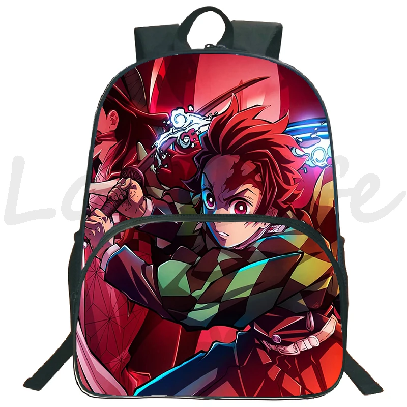 Demônio Slayer Anime Mochila, Kamado Tanjirou, Kimetsu No Yaiba, Sacos De Viagem Adolescente, Meninos e Meninas Notebook Mochila, Crianças Bookbag