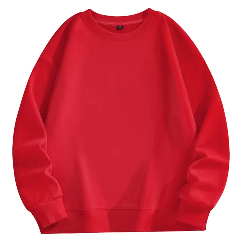 Trendiger Vielseitiger Pullover für Herren Einfarbig Herbst und Winter Bestseller Schlicht und Bequem Unisex Rundhals-Sweatshirt – Detail 7