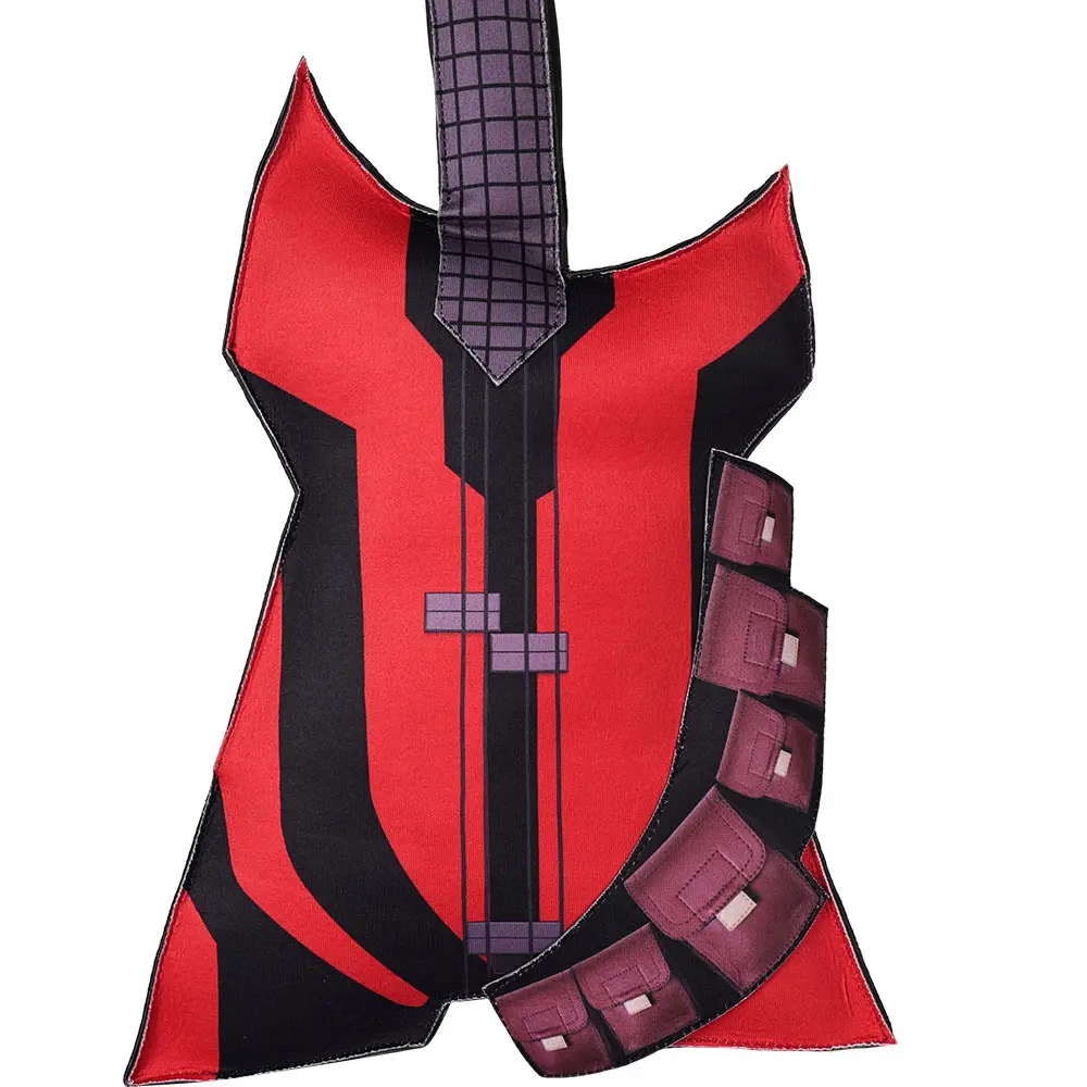 Fantasia Wade Wilson Guitar Game Super Villain Death Cosplay Disfraz Costume Accessories Men Halloween Carnival Party Prop