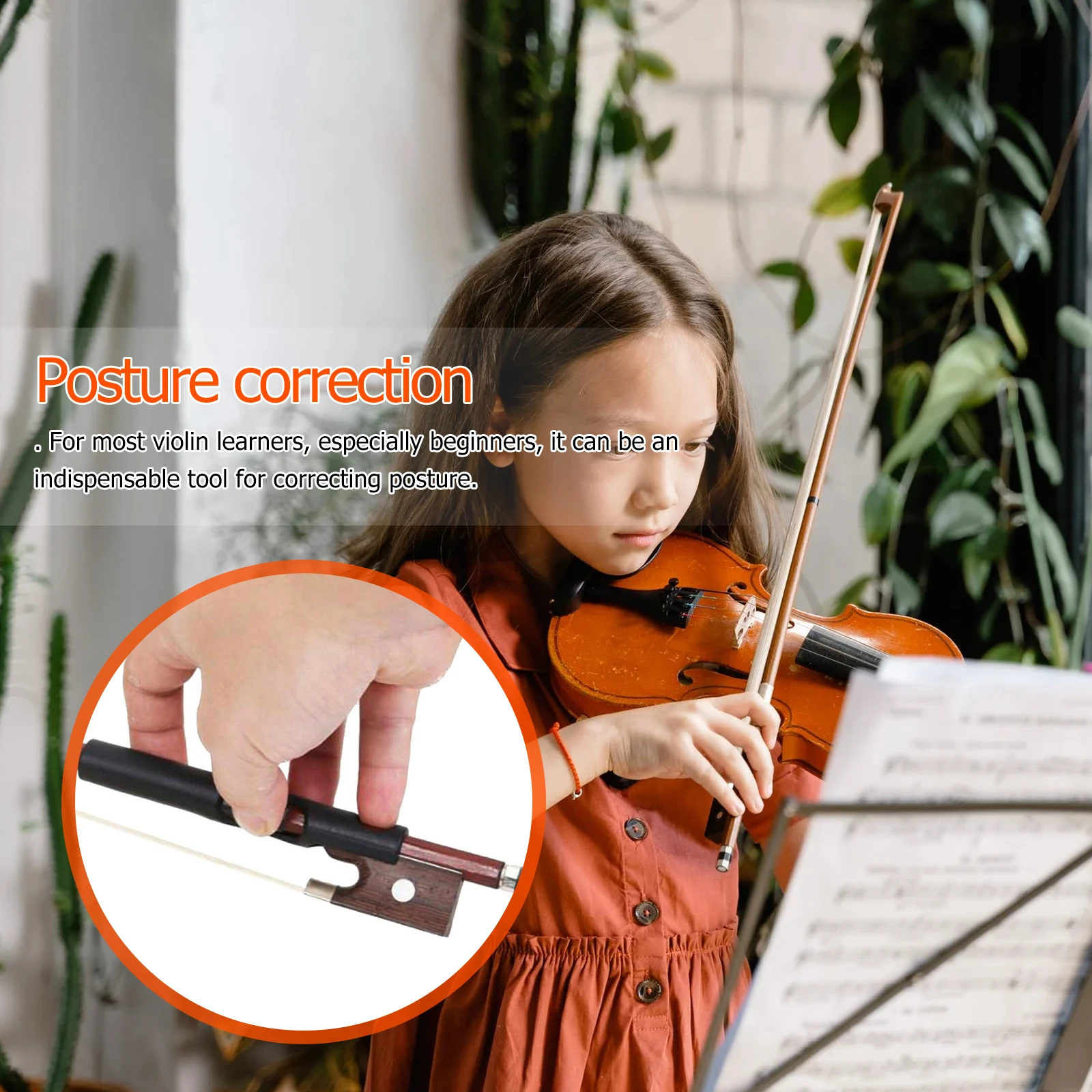 

Bow Grip Corrector Violin Beginner Tool Accessories Bow-holder Rubber Posture Training Device Child Practical