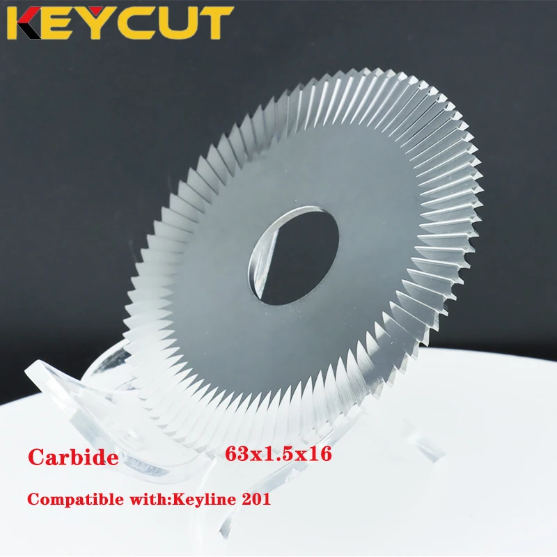 Keyline Cutter CU15A CU15AC 63x1.5x16 for Bit Keys and Bump Keys Fits Keyline 201 Key Machines