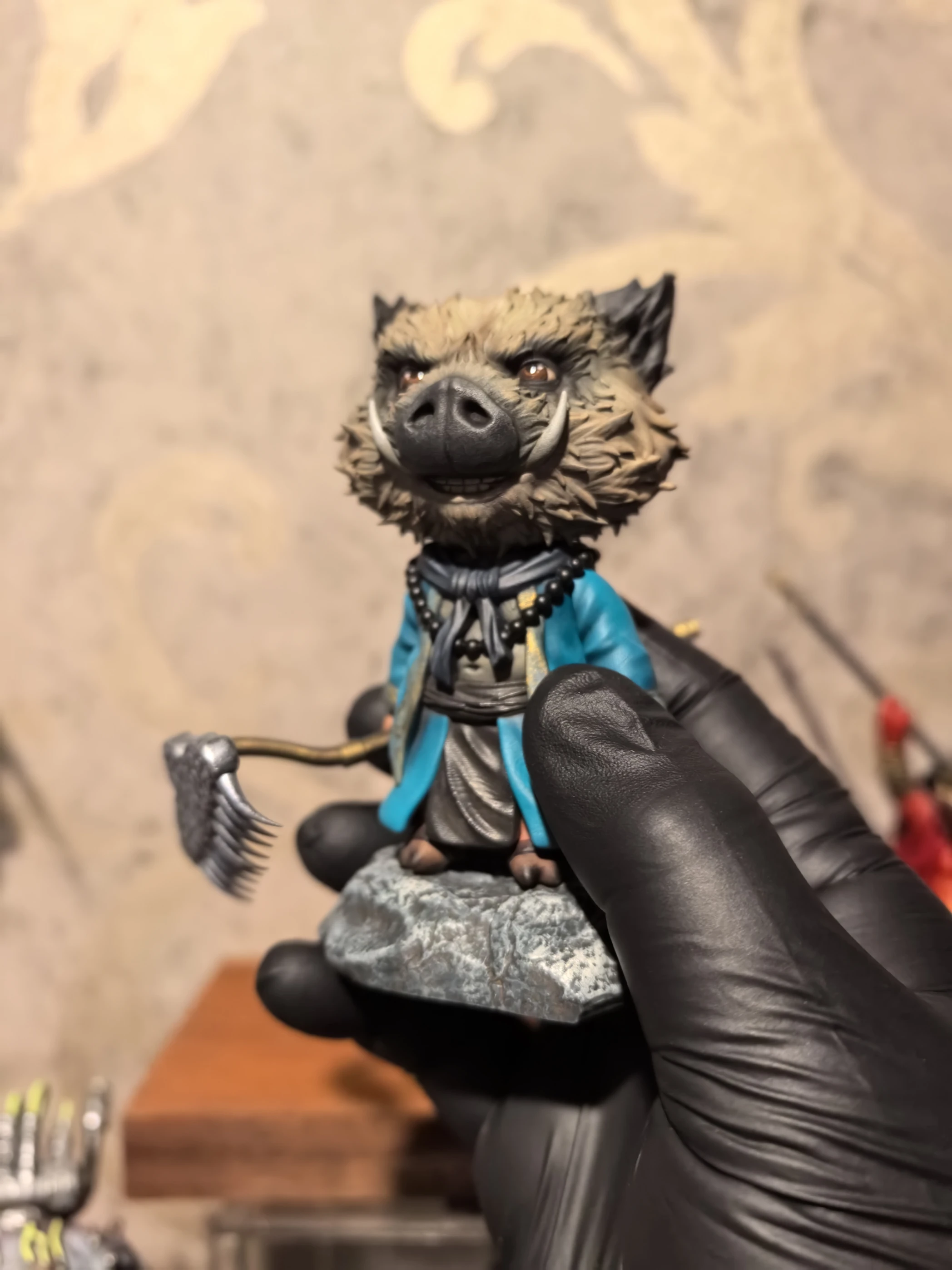 

Pigsy figure statue painting finished product, second senior brother, black myth Wukong