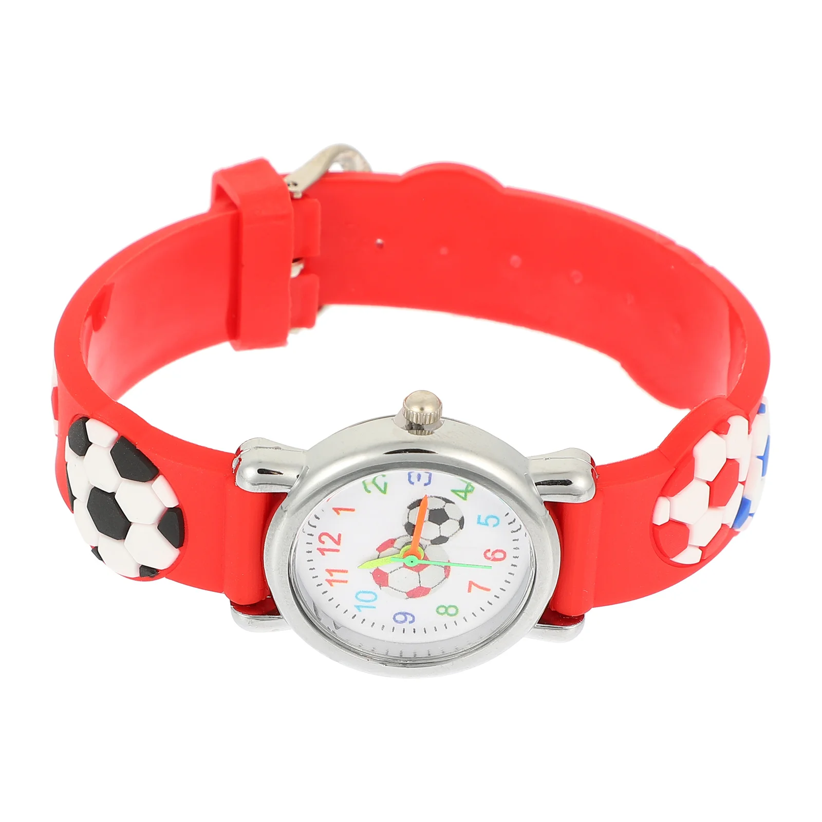 ساعة رياضية ثلاثية الأبعاد بتصميم كرة القدم كرتونية كهدية عيد ميلاد ساعة رقمية مقاومة للماء #6