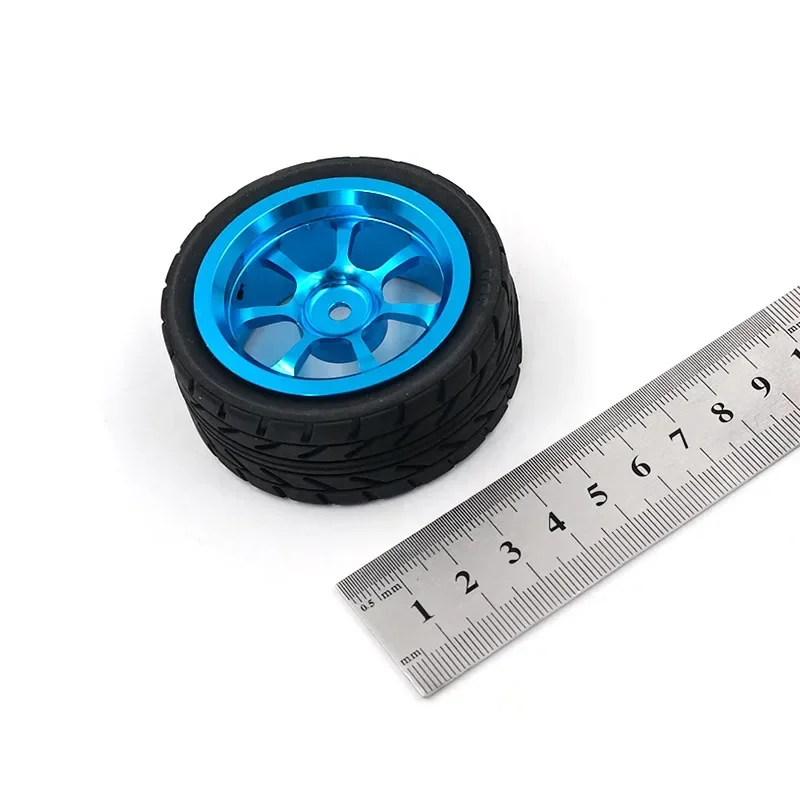 Wltoys 144001 144010 124007 124016 124019 A959 A959-B 4pcs 65mm Rubber Tire Metal Wheel Rim 12mm Hex for RC Car Upgrade parts