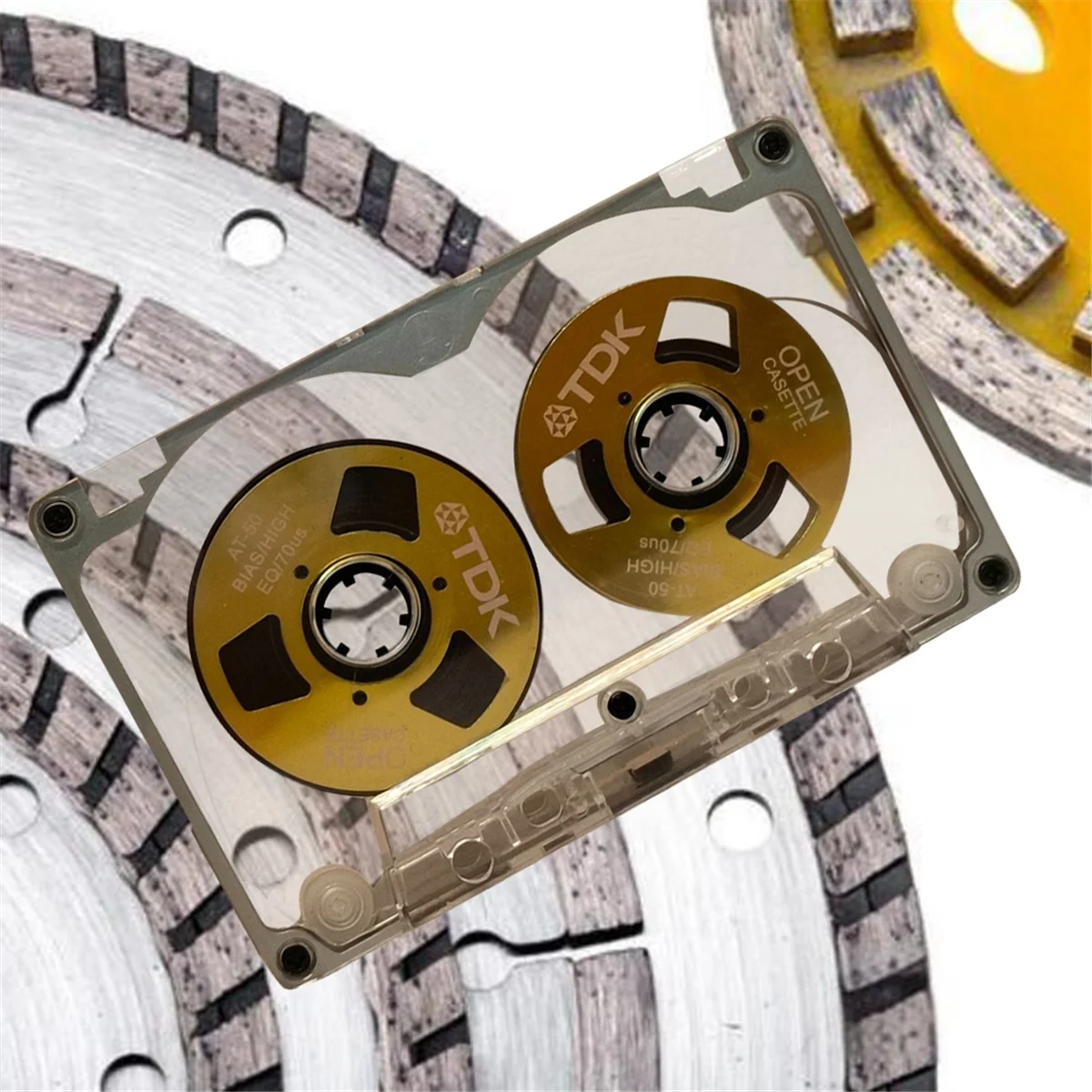 A88X 55 Minute Blank Tape Disk Double-Sided Metal Small Open Disk Blank Cassette Tape Tape Disk, E