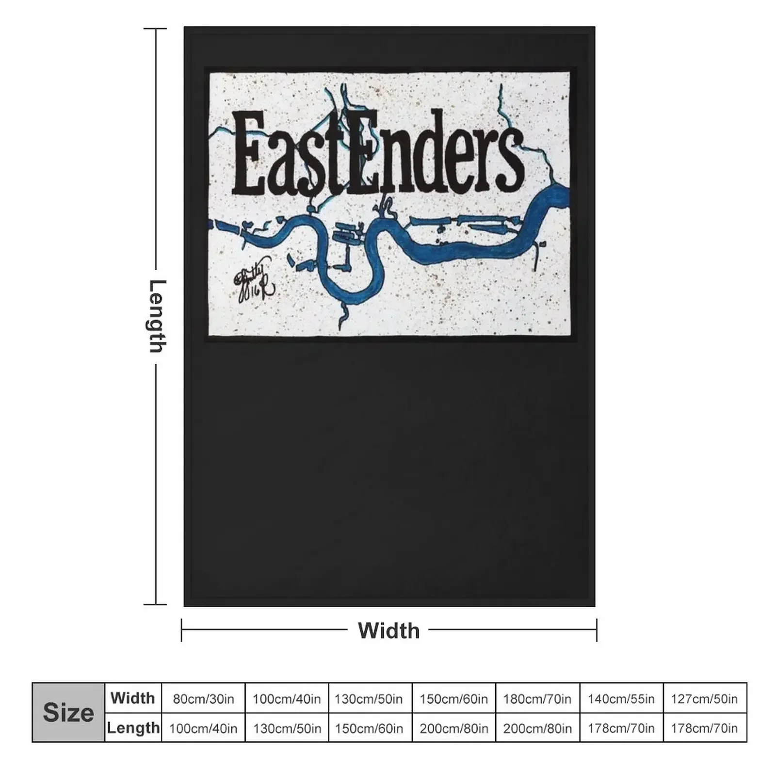 Eastender river classic t shirt Throw Blanket Large Kid'S Decorative Sofas Blankets