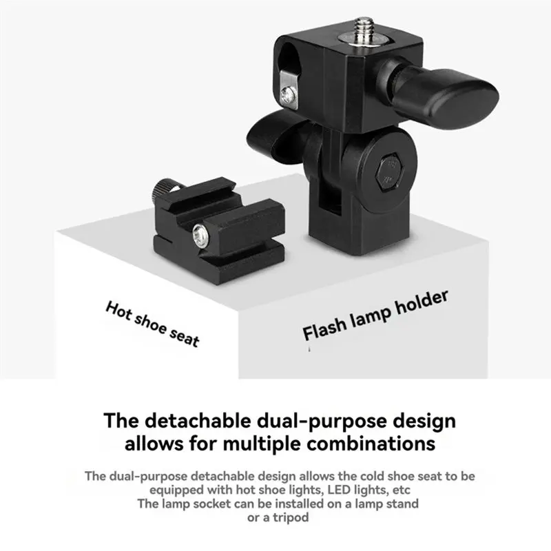 【SLEEK 】E-Type Flash Adapter Hot Shoe Trigger Umbrella Holder Swivel Light Stand Bracket For Photography Lighting
