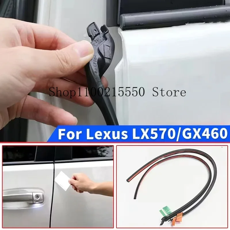 Accessories For 2008-2023 Lexus LX570 GX460 GX400 Car Door B pillar Rubber Sealing Strip LX GX 570 460 400 Exterior Modification