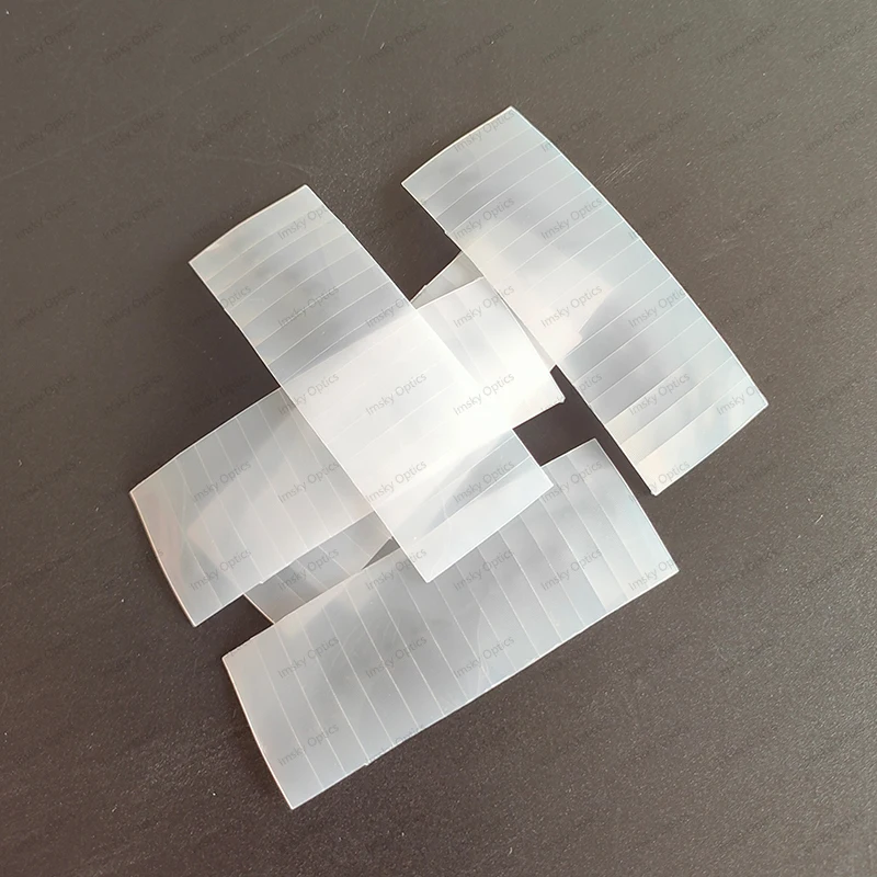 73.8X26.2mm Optical PIR HDPE Human Body Infrared Sensor Fresnel Lens PIR Lens 16m Sensing Distance Focal Length 25mm