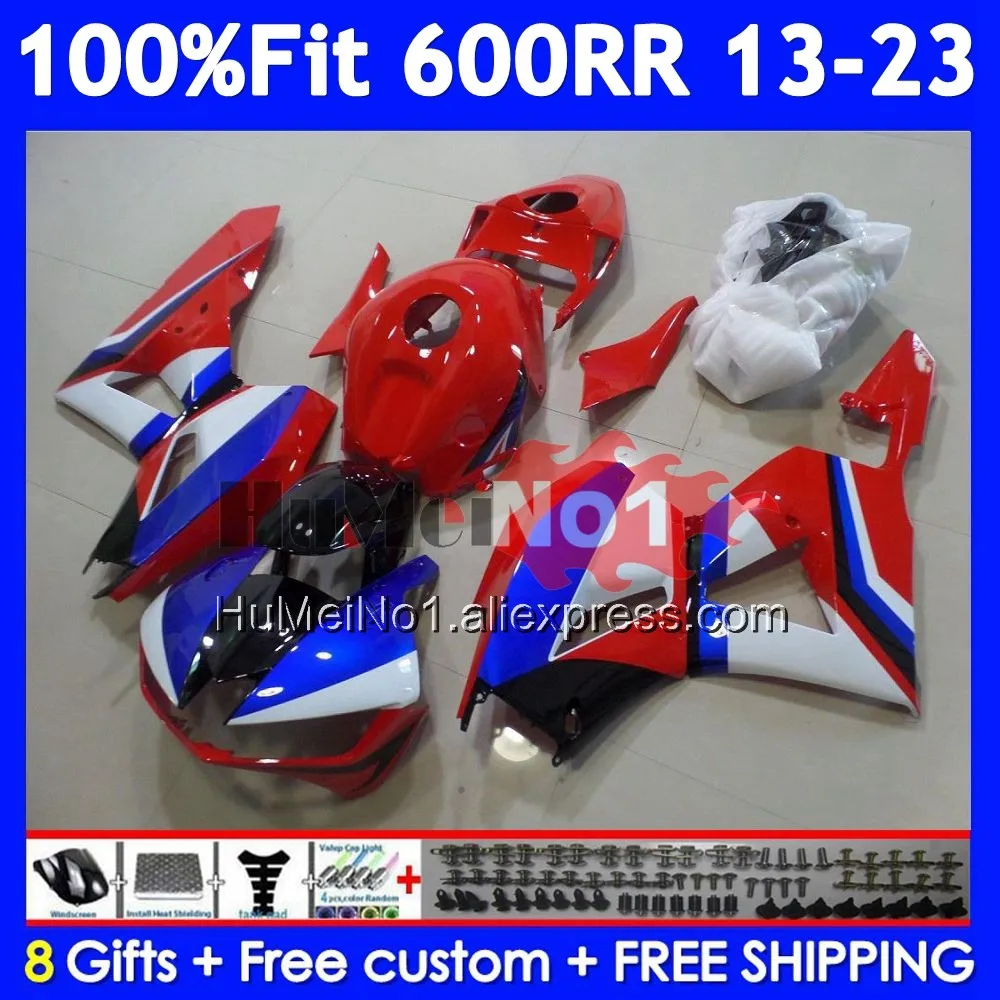 Body For HONDA CBR600 CBR 600RR 600 Red blue RR CC 32No.7 CBR600RR F5 13 14 15 16 17 2018 2019 2020 2021 2022 2023 Fairing