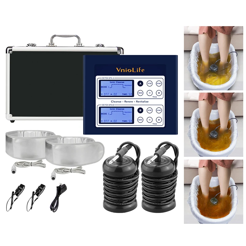Deep Clean HK-809 Detox Machine Dual Ionic Foot Bath Detox Spa Machine for Salon Use Home Use