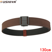 TUSHI Belt Hard Tactical Belt for Men Metal Automatic Buckle IPSC Gun Belt 1100D Nylon Military Belt Outdoor Sports Girdle Male