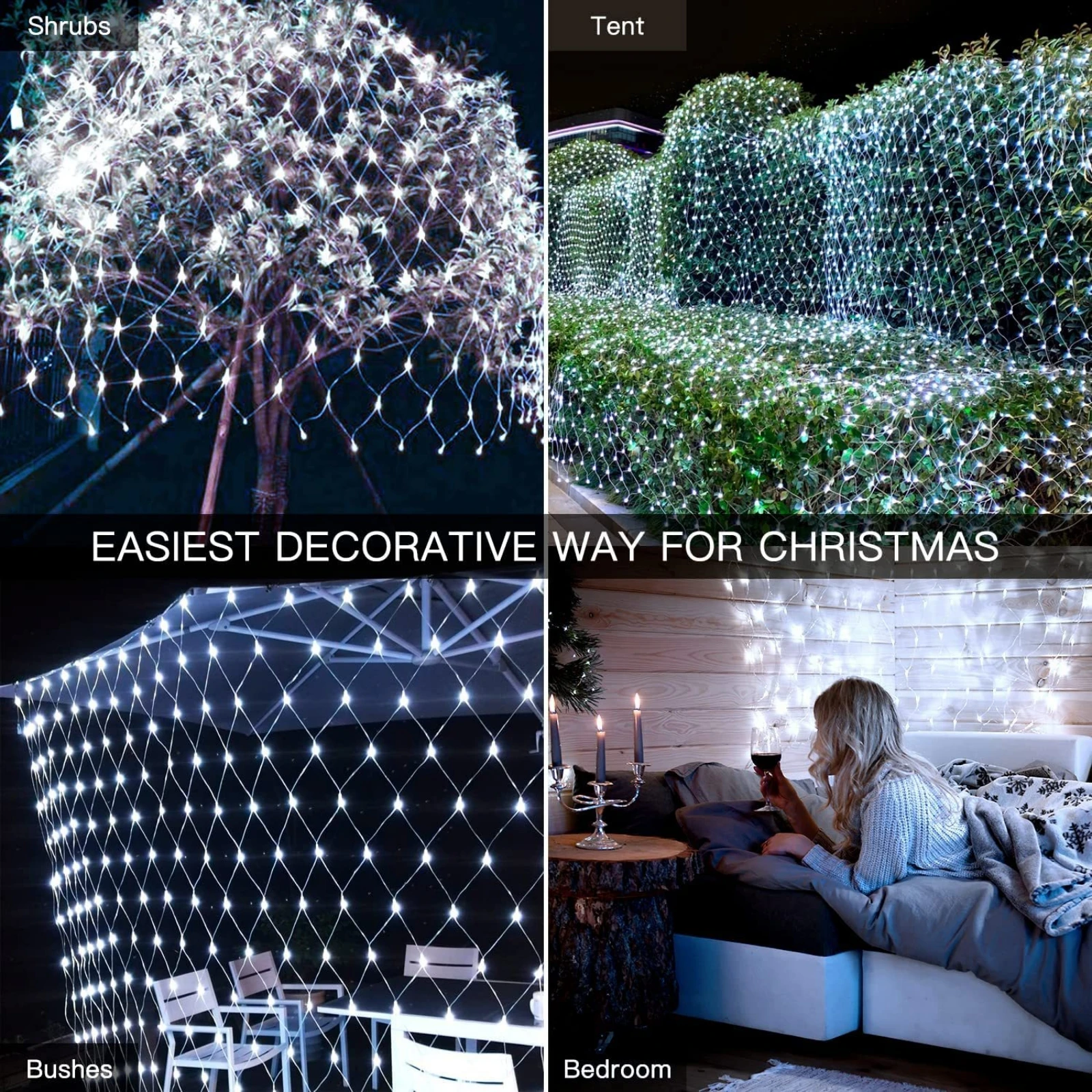 أضواء LED شبكية تعمل بتيار مست - مراجعة Outdoor Lighting Grid Screen وسعره