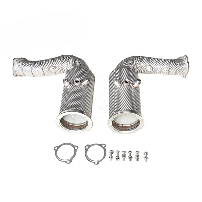 

For Por sche Cayenne with OPF 2.9T Catted Downpipe with Heat Shield