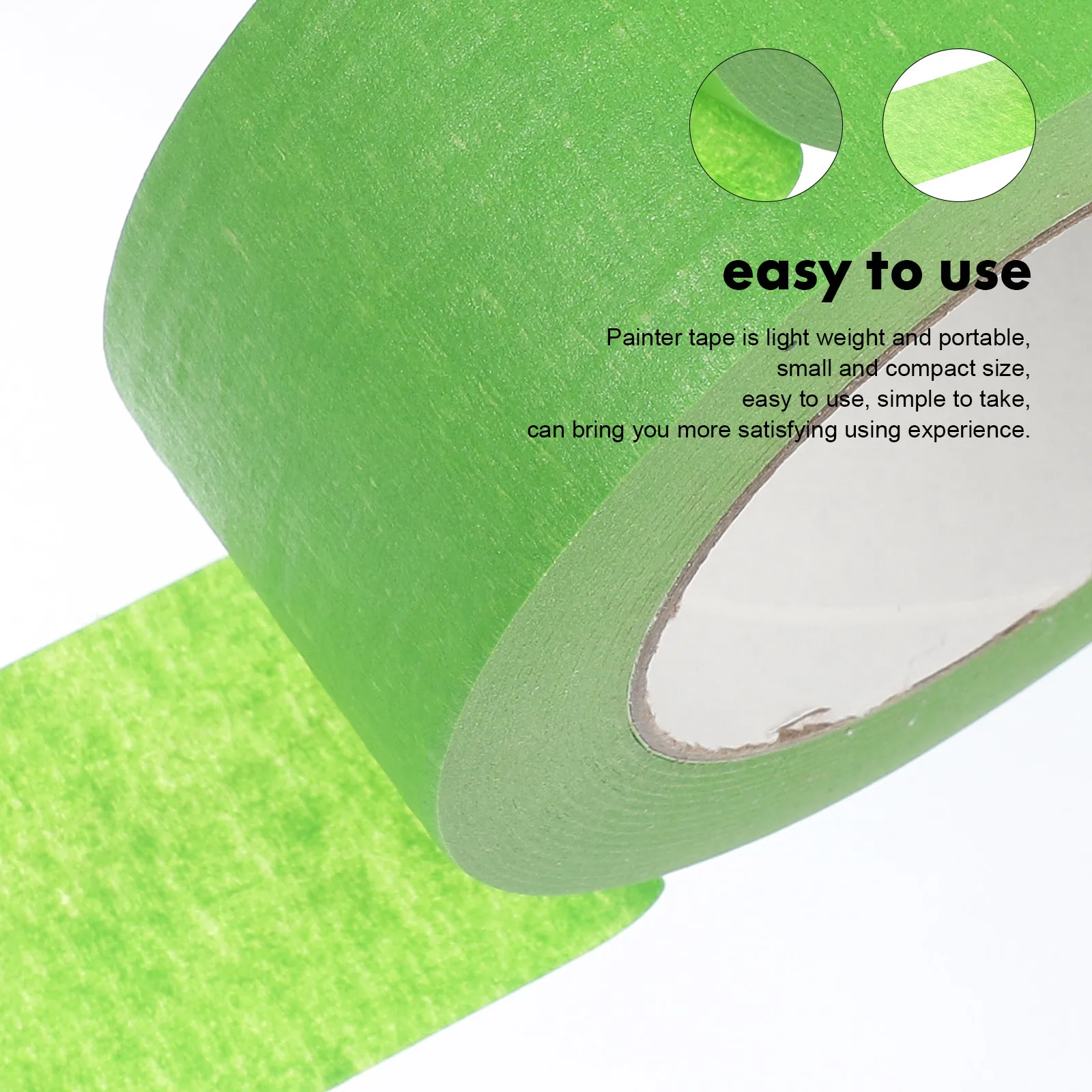 

2 Rolls Masking Paper Painters Tape for Decorating Adhesive Painting Cars Crepe Decorative
