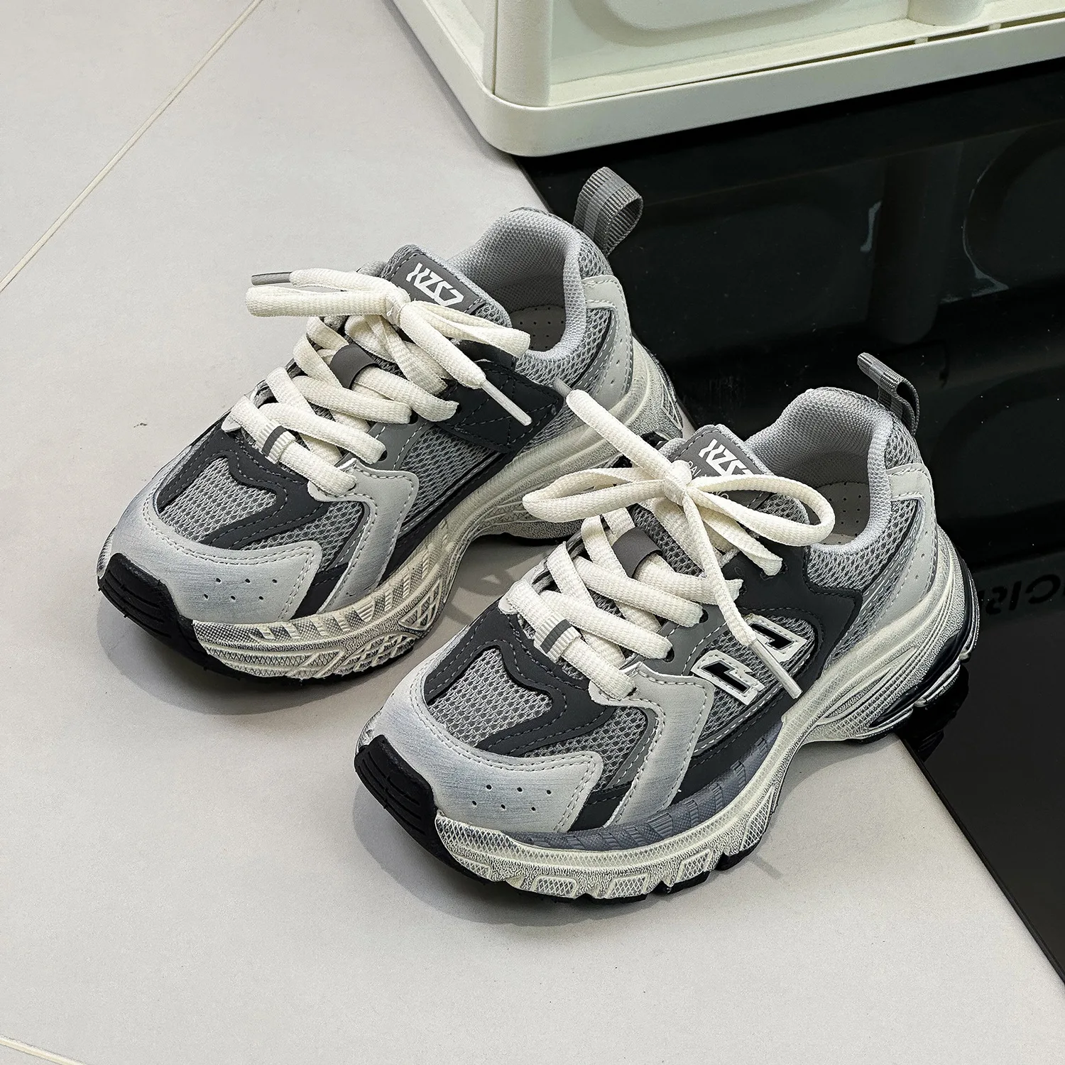 Spring Summer Toddler Kids Breathable Mesh Hook & Loop Non-slip Sports Sneakers Children Boys Girls Soft Sole Casual Retro Shoes