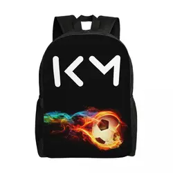 KM Mbappe-Sac à Dos de Voyage pour Homme et Femme, Cartable pour Ordinateur Portable, Football, Étudiant