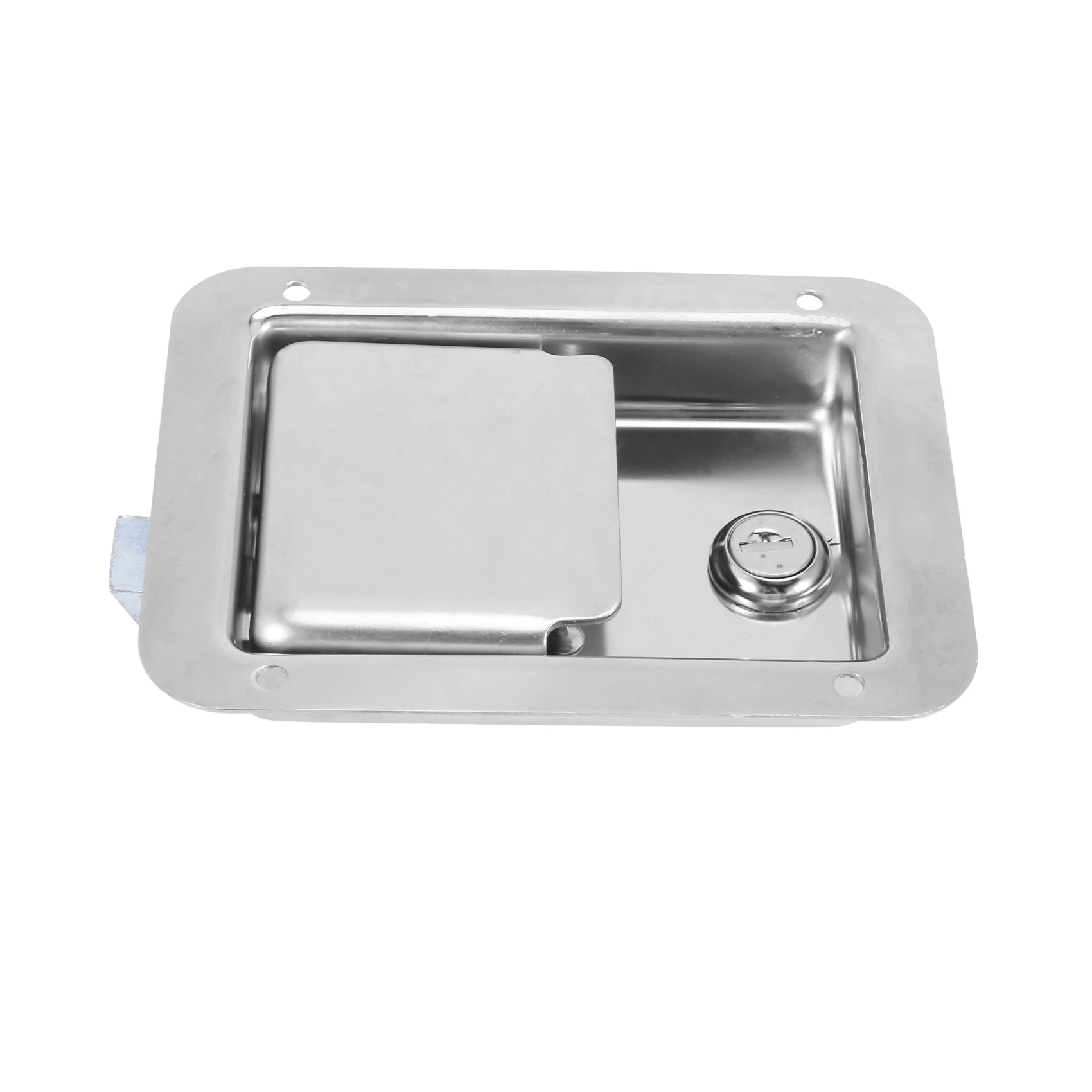 Super Sale Hardware 2 Pack Stainless Steel Paddle Slam Latch With Lock & Key - Flush Single Point Handle For Door Trailer RV Jee