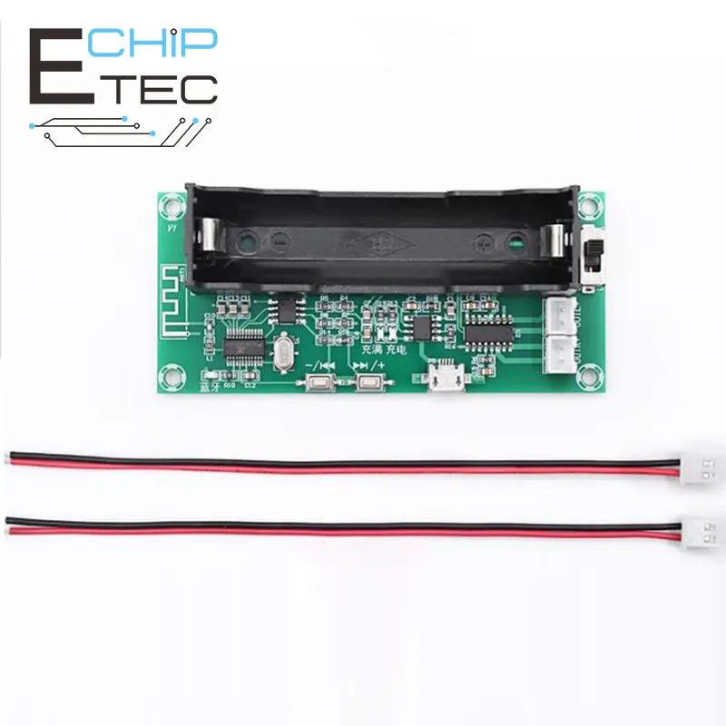 

Fee ShippingXH-A153 Onboard Lithium Battery Holder Bluetooth Power Amplifier Board Dual-channel 5W+5W DIY Audio Amplifier Module