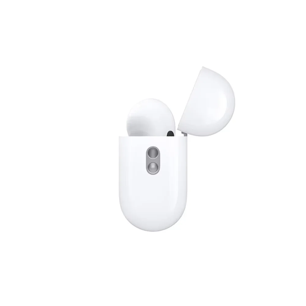 سماعة أذن Apple AirPods Pro الجيل الثاني USB‐C مع خاصية إلغاء الضوضاء النشطة MagSafe الأصلية المزودة بتقنية البلوتوث اللاسلكية