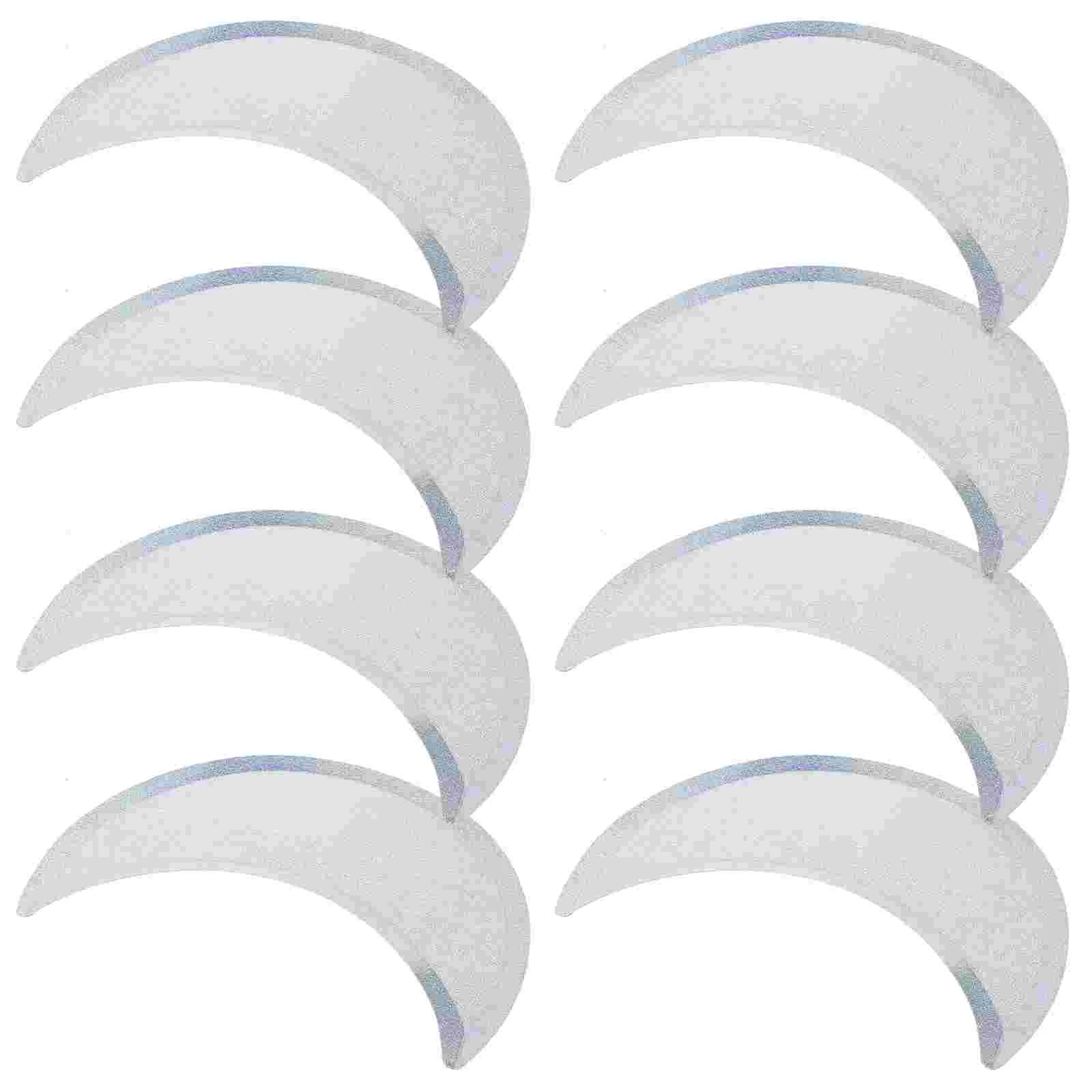 

8 Pcs Half Moon Plate Cake Pans Birthday Party Plates Paper Dessert Tray Food Child Tableware