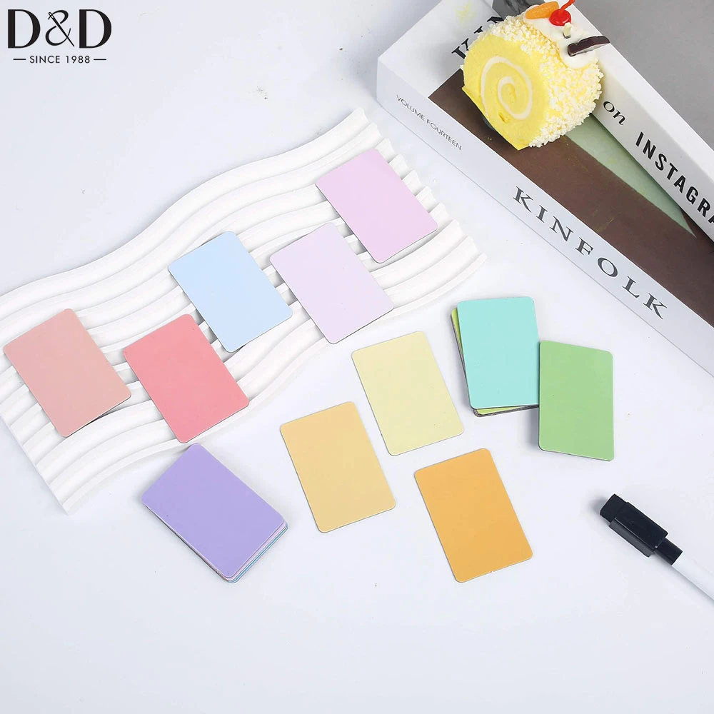 

24pcs/set Colorful Magnetic Whiteboard Memo Pads Reusable Fridge Magnets Erasable Memo Boards Refrigerator Notes for Home Office