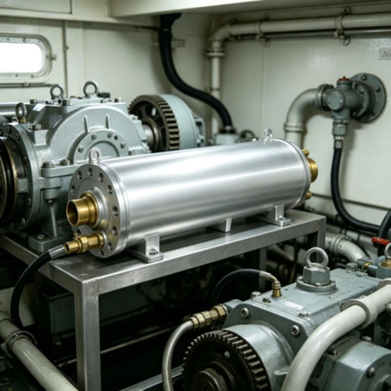 D300 Marine Gearbox Oil Cooler Copper Core Heat Exchanger Lubricating Oil Cooler for Ship
