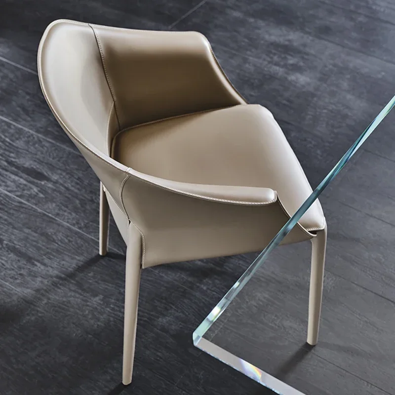 

Comfortable Dining Chairs Kitchen Designer Ergonomic Chairs Armrest Bedroom Chaises Salle Manger Home Furniture Living Room
