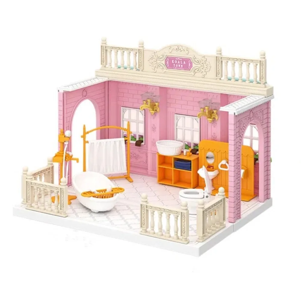 Scene Model Dollhouse Furniture Miniature Toy Bathroom DIY Toys Miniature Items Dollhouse Accessories Florist Fruit Store