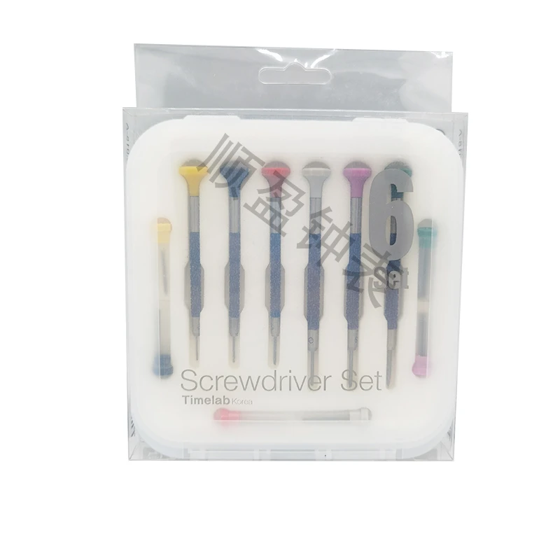 Watch Repair Tool South Korea Six Screwdriver Screwdriver Screwdriver Equipped with Precision Steel Head