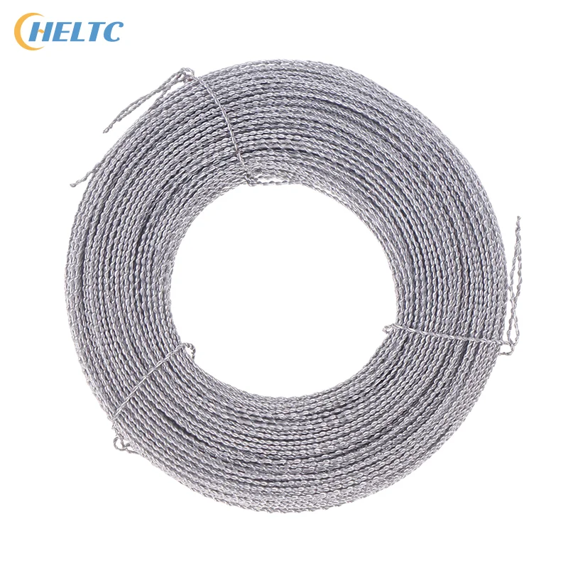 Rollo de 40cm/1574,8 pulgadas, medidor eléctrico, juego de hebilla de sellado de plomo, alambre de sellado de hilo de hierro ampliamente utilizado, accesorios de dos partes