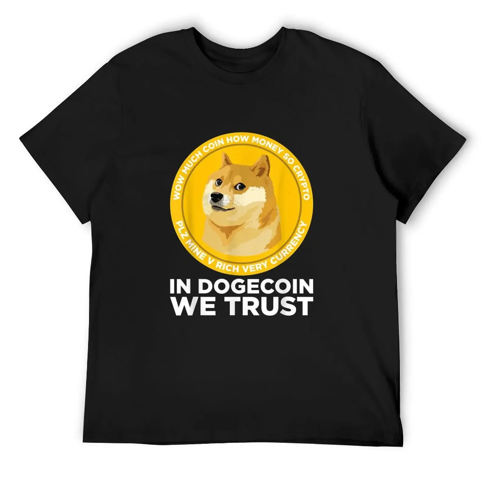 In Dogecoin We Trust- Blockchain Cryptocurrency T Shirt T-Shirt anime clothes Short sleeve tee t shirt men