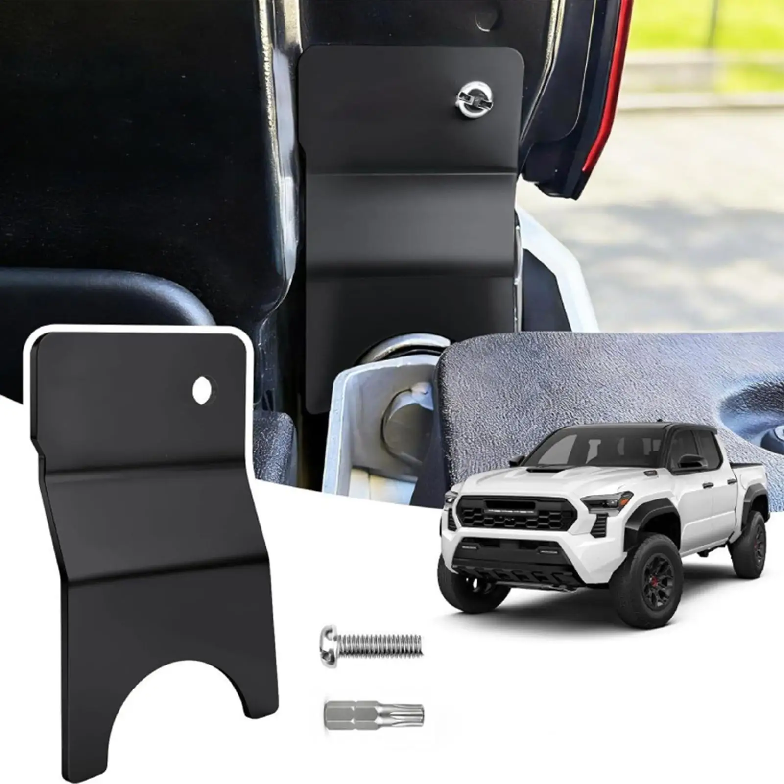 Tailgate Anti Theft Lock Heavy-Duty No-Drill Anti-Theft Locking Assembly Protector Tailgate Protector For Door Gate Load Dump