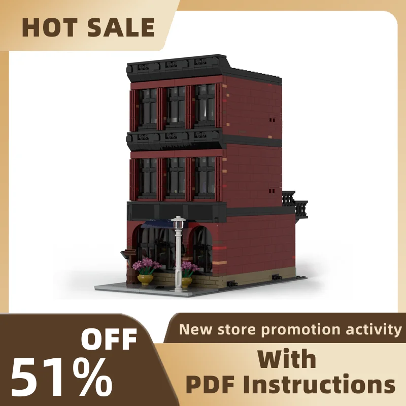 

Новый город, Лидер продаж, уличный вид, Moc, модульная фурнитура, магазин инструментов, модель, строительные блоки, «сделай сам», креативные идеи, детская игрушка, подарок на день рождения