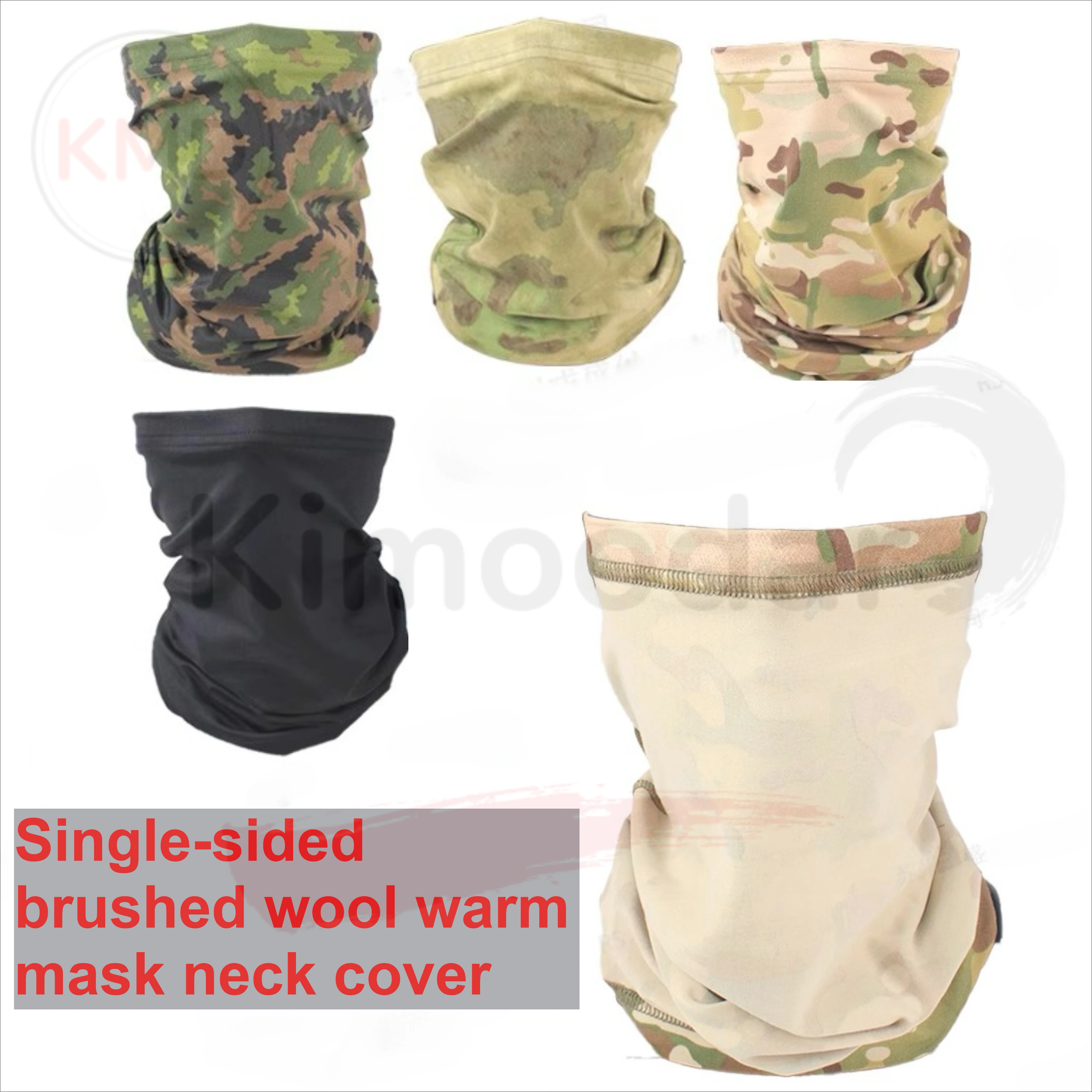 

ATFG Финская джунгли камуфляж односторонняя маска из матовой шерсти антиинфракрасная ветрозащитная тактика для езды на велосипеде на открытом воздухе теплый чехол для шеи