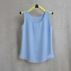 Woherb Summer Chiffon Blouse 31 Colors Sleeveless Vest Women Casual Loose Tops Not Perspective Shirt Ladies Solid Blusas 21432