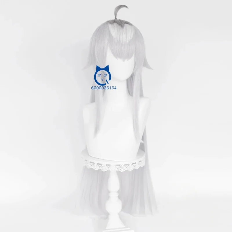 Uma Musume Pretty Derby Anime Oguri Cap gran oferta Cosplay 90cm de largo peluca plateada con orejas cola para fiesta de Halloween Comic Con Coser