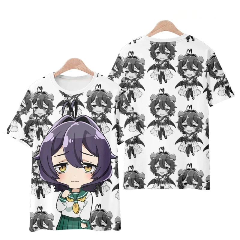 Gushing فوق الفتيات السحرية أنيمي ثلاثية الأبعاد طباعة تي شيرت الرجال النساء موضة المتضخم قصيرة الأكمام تي شيرت الذكور تيز القمم رجل الملابس