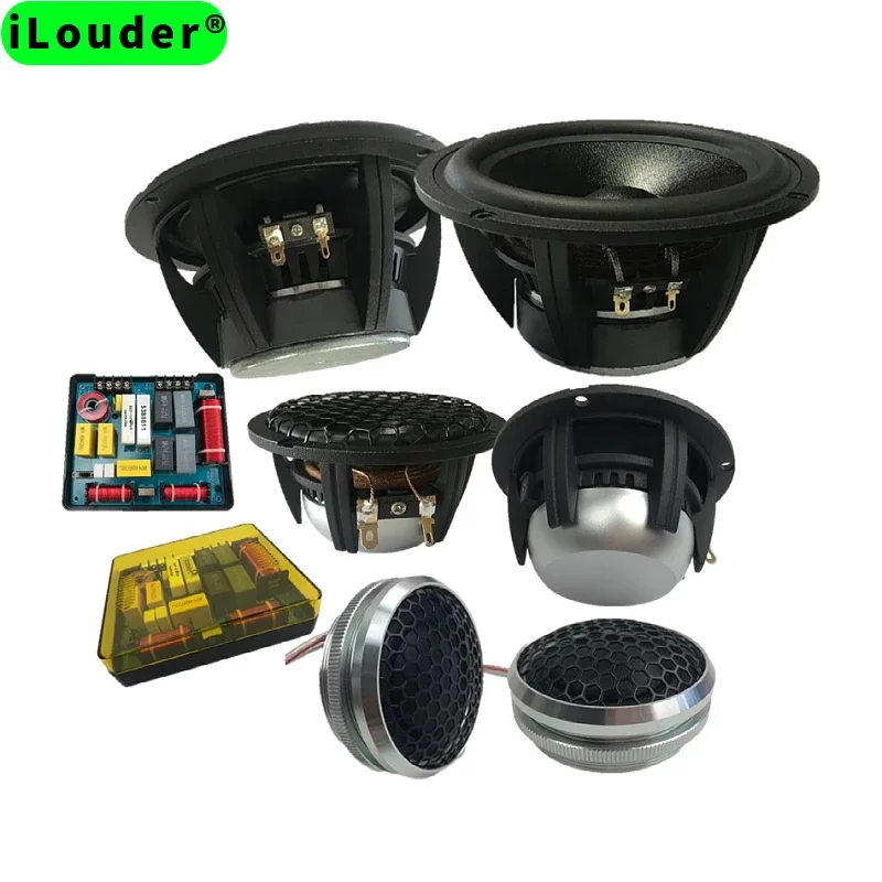 

Factory Car Audio 3 Way Component Speaker 3-Way Set Component 6.5" inches Speakers For Cars