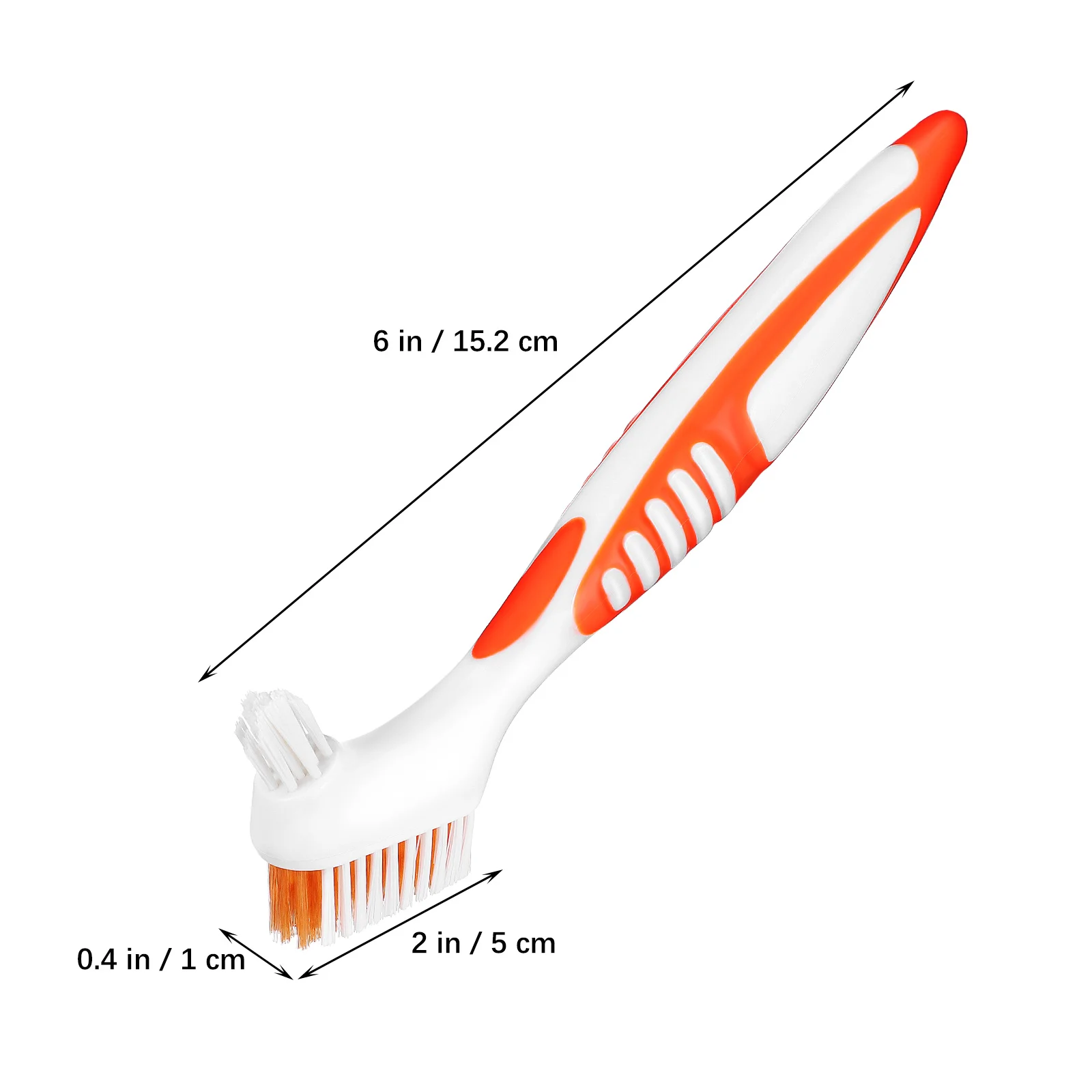 4 pçs escova de dentes dentadura dental para aparelho dentaduras dupla face limpeza mais velho