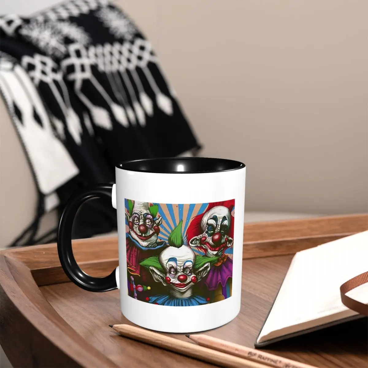 Killer Klowns From Outer Space Film Mug Funny Ceramic Coffee Cups Tea Mugs Milk Cup Drinkware Gifts for Woman Man
