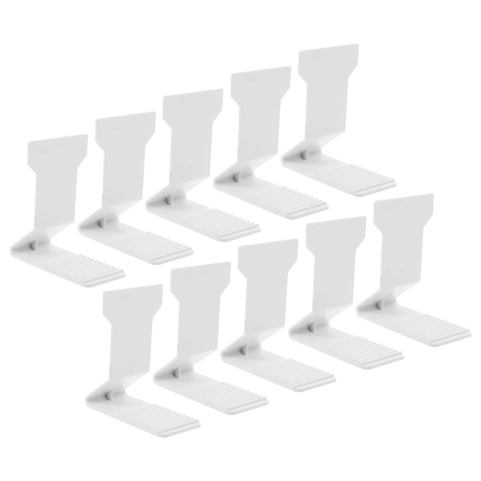 

10 Pcs Anti-tipping Shelves Bookmarks Display Stand for Stickers Rear Support Retail