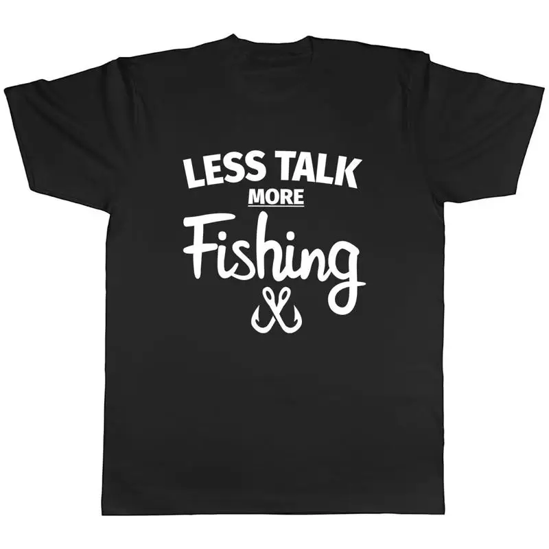 

Мужская футболка унисекс Less Talk More Fishing