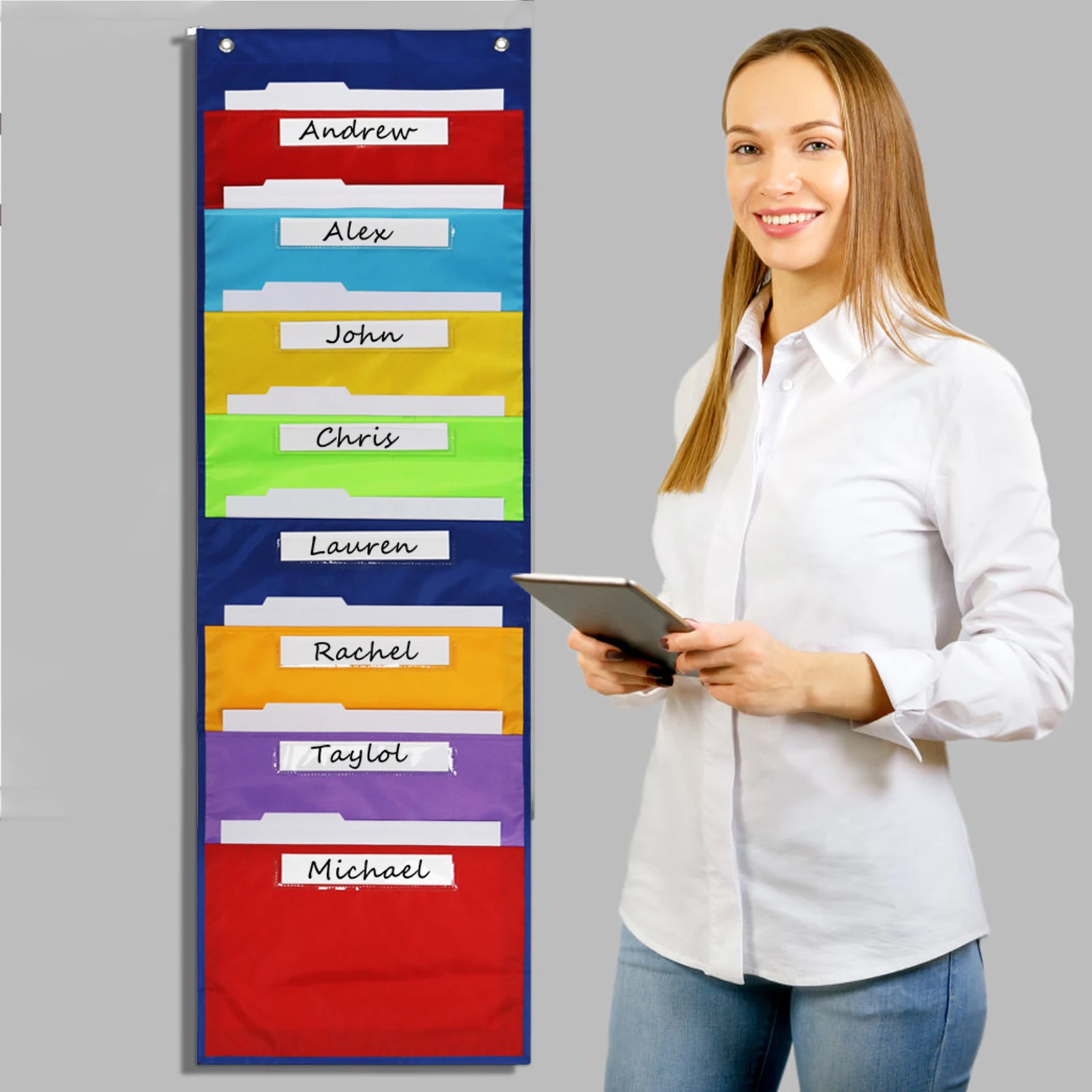 Compacte Opslag Opknoping Zakken Grafiek Opknoping Muur Deur Oxford Doek Map Tijdschriften File Organizer Opknoping Muur File Organizer