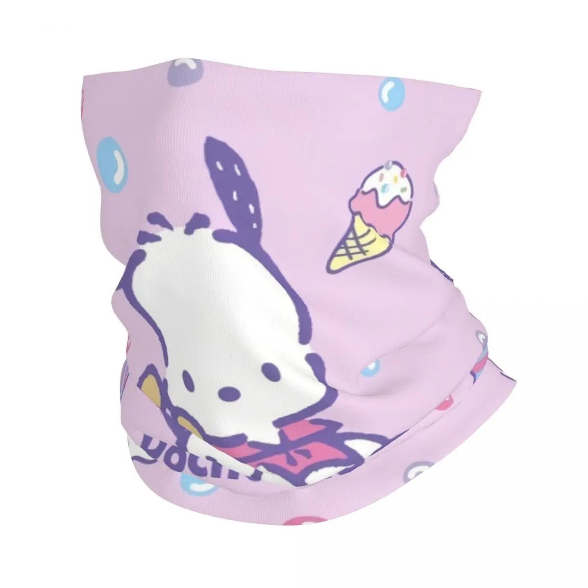 

Custom Pochacco Sanrio Cartoon Bandana Neck Warmer Women Men Winter Hiking Ski Scarf Gaiter Face Cover