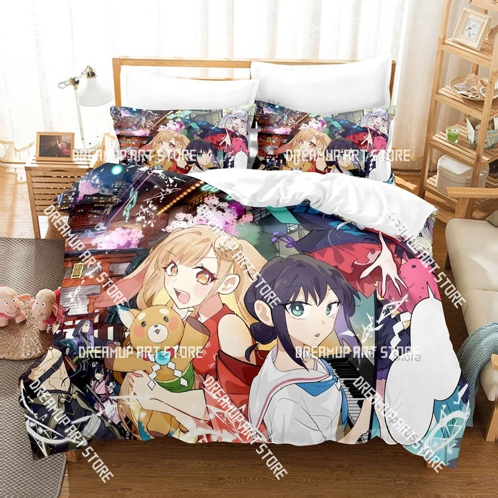 3D Printed Princess Kaguya Anime Bedding Set for Boys Girls Duvet Cover Pillowcase Twin Queen King Full Single Double Sizes