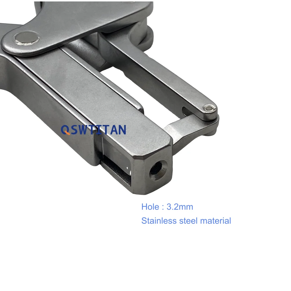 QSWTITAN Nail Extraction Device 3.3 Inner Hole Knee Nail Holding Forceps Stainless Steel Reuseable