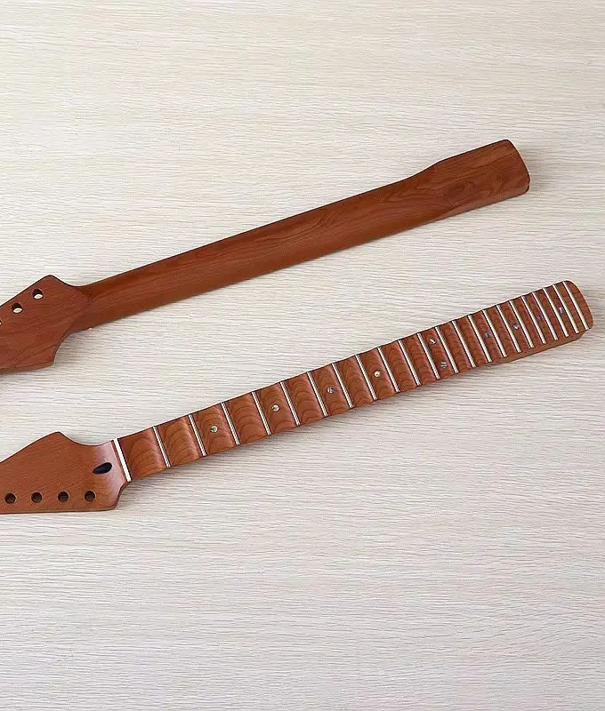 Wave patterned neck, baked maple matte textured neck, baked maple neck, 6 strings, 22nd grade electric guitar handle