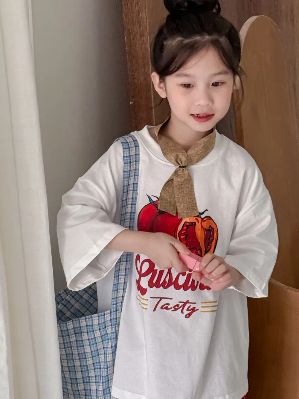 2026 Summer Children Casual T-shirt Cartoon Print Kid's Fashion Tops Boys Girls Round Neck Clothes Oversized Short Sleeve Tee 6