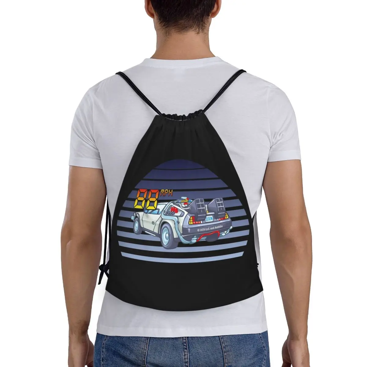 

Рюкзаки DeLorean Back To The Future, модные сумки на шнурке, сумки для обуви, сумки для книг, сумки для путешествий и школы